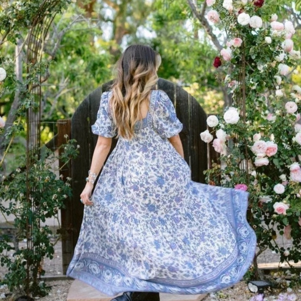 NWT  Spell folk song square neck dress